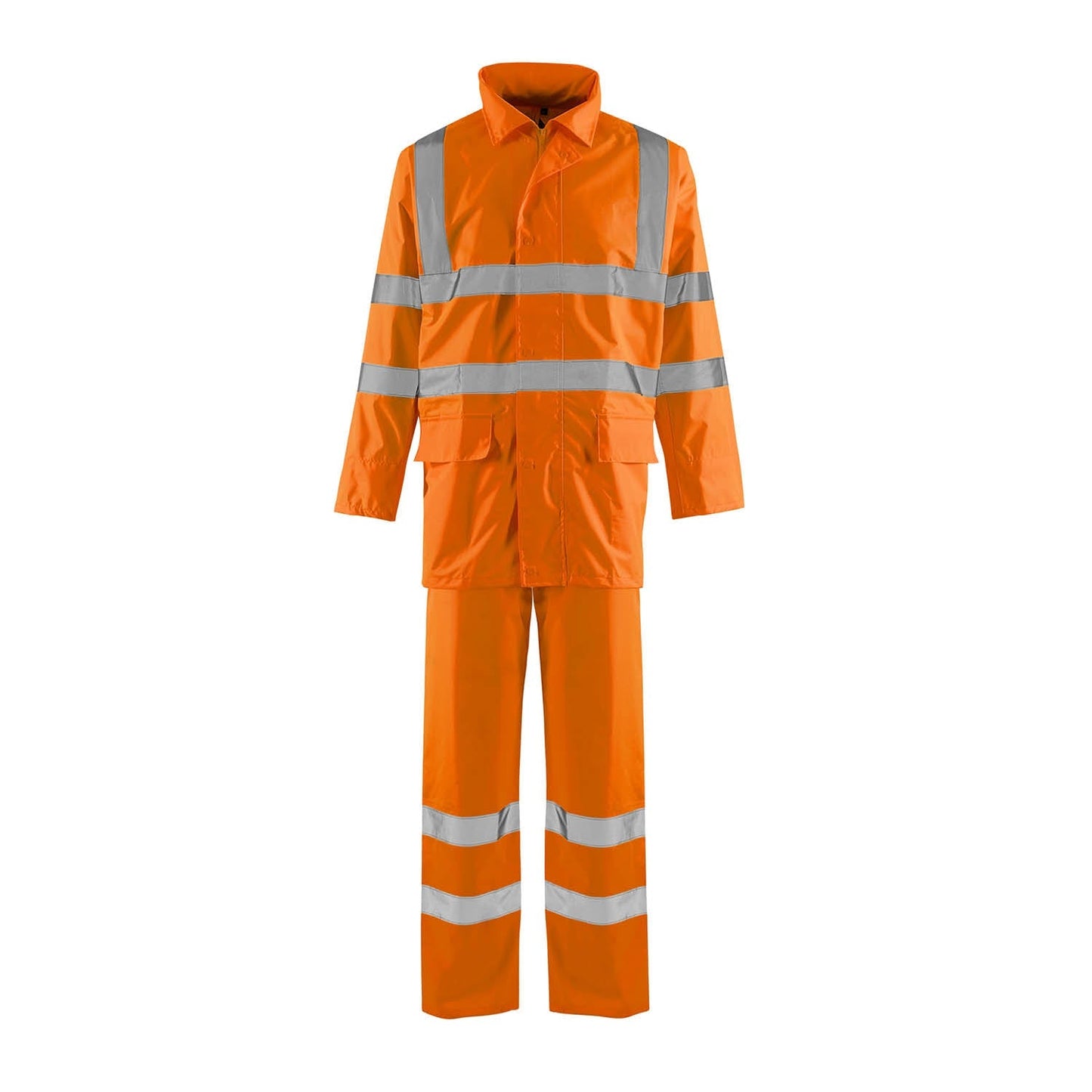 Supertouch Hi-Vis Orange Lite Rainsuit Waterproof Jacket & Trousers Set