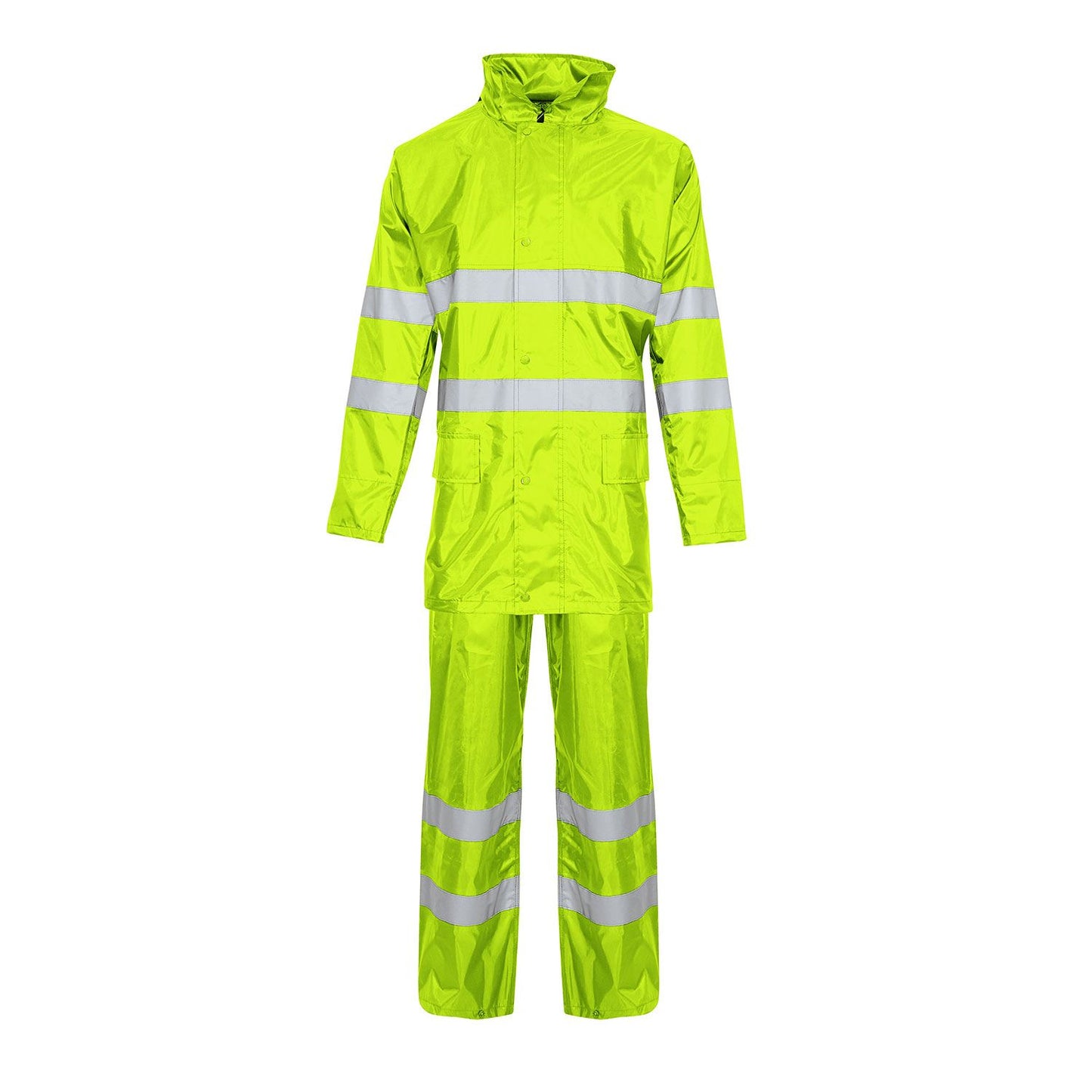 Supertouch Contractor Rainsuit Waterproof Jacket & Trousers, Reflective Bands