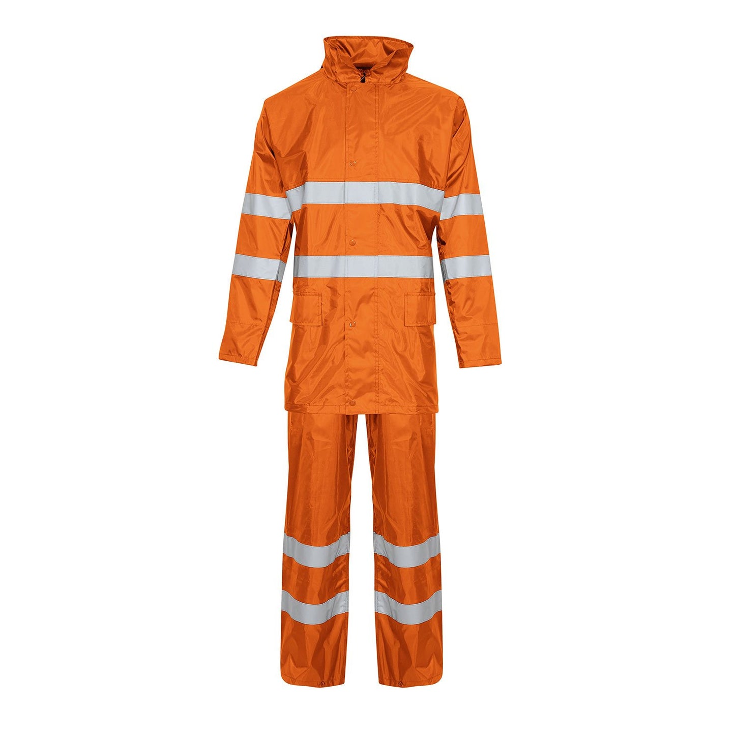 Supertouch Contractor Rainsuit Waterproof Jacket & Trousers, Reflective Bands