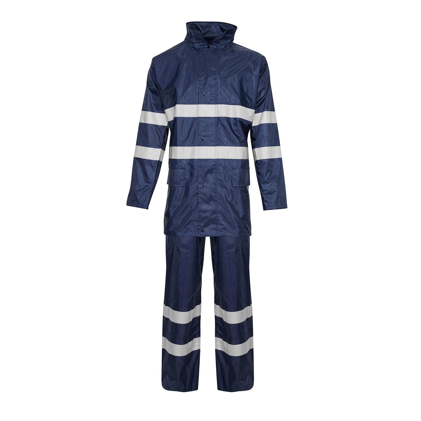 Supertouch Contractor Rainsuit Waterproof Jacket & Trousers, Reflective Bands