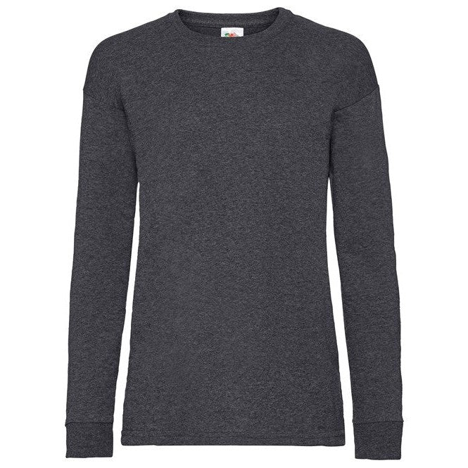 Fruit Of The Loom Kids Long Sleeve T-Shirt Cotton Crew Neck Various Colours