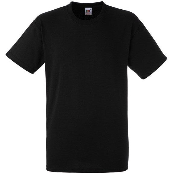 Fruit Of The Loom Heavy Cotton T-Shirt Rib Crew Neck Classic Fit Sizes S-3XL