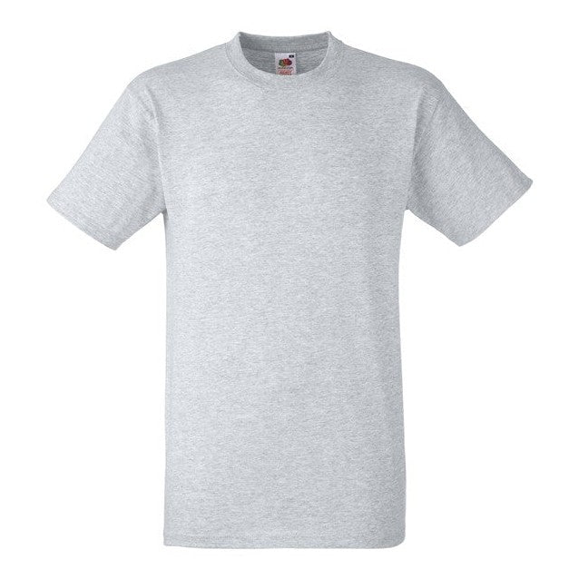 Fruit Of The Loom Heavy Cotton T-Shirt Rib Crew Neck Classic Fit Sizes S-3XL