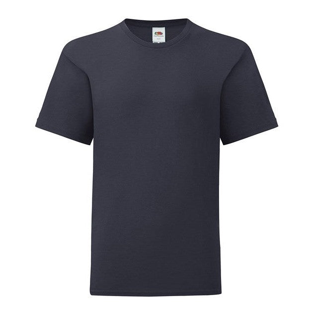 Fruit Of The Loom Kids Iconic 150 T-Shirt Deep Navy Soft Cotton Fashion Fit