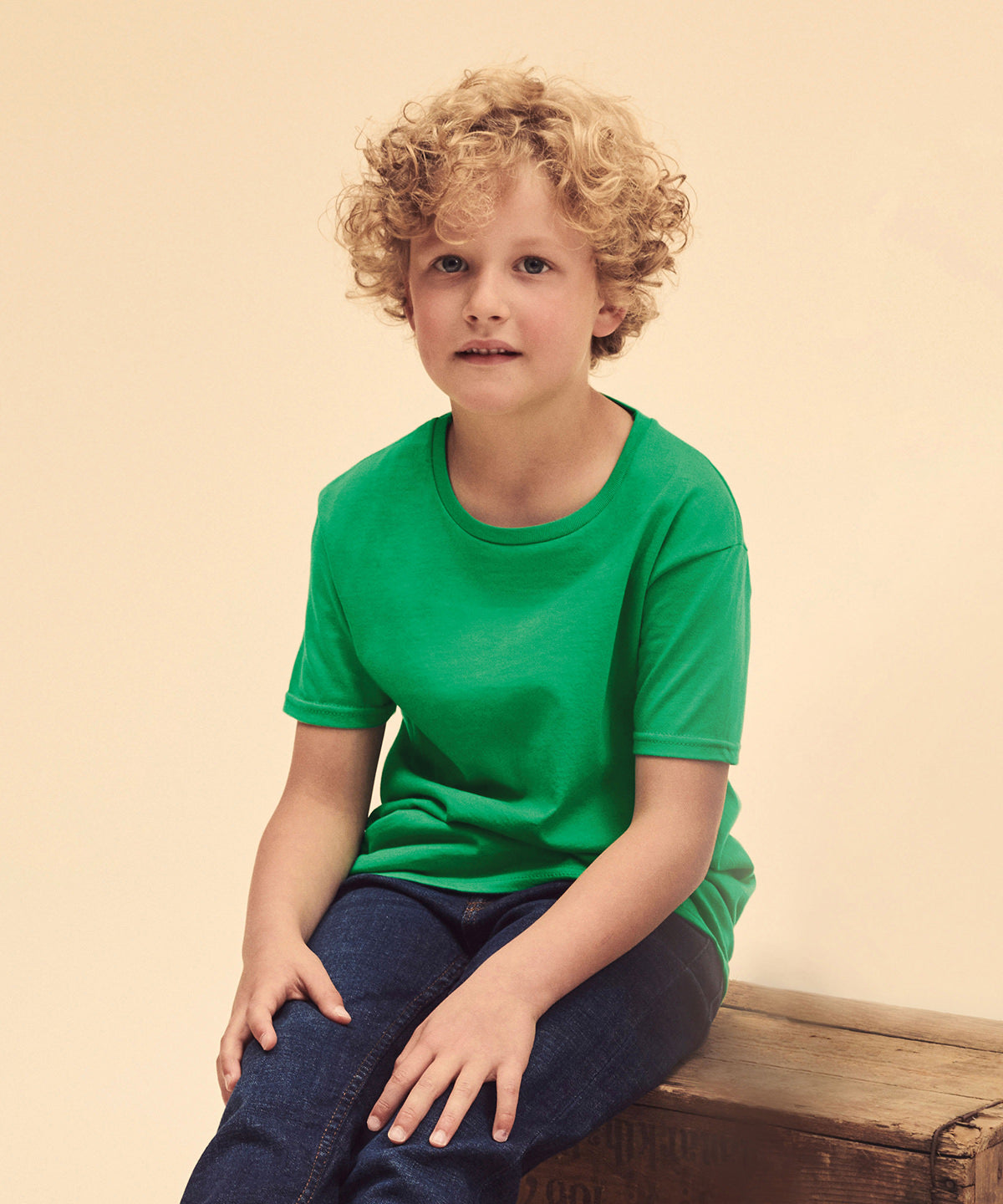 Fruit Of The Loom Kids Iconic 150 T-Shirt Black Soft Cotton Fashion Fit