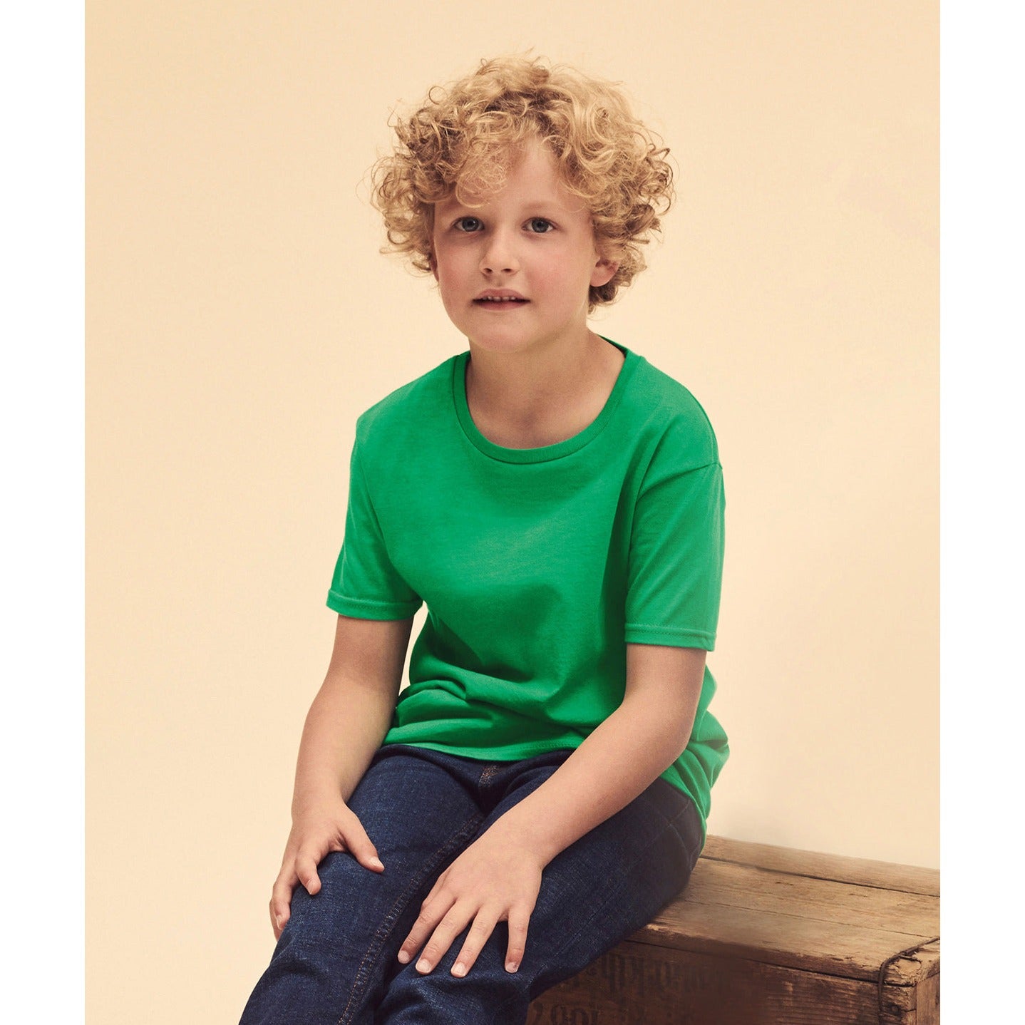 Fruit Of The Loom Kids Iconic 150 T-Shirt Heather Grey Soft Cotton Fashion Fit