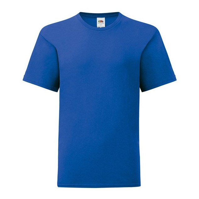 Fruit Of The Loom Kids Iconic 150 T-Shirt Royal Blue Soft Cotton Fashion Fit