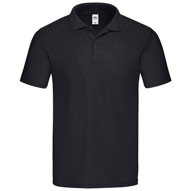 Fruit Of The Loom Original Polo Shirt 100% Cotton Classic Fit Short Sleeve