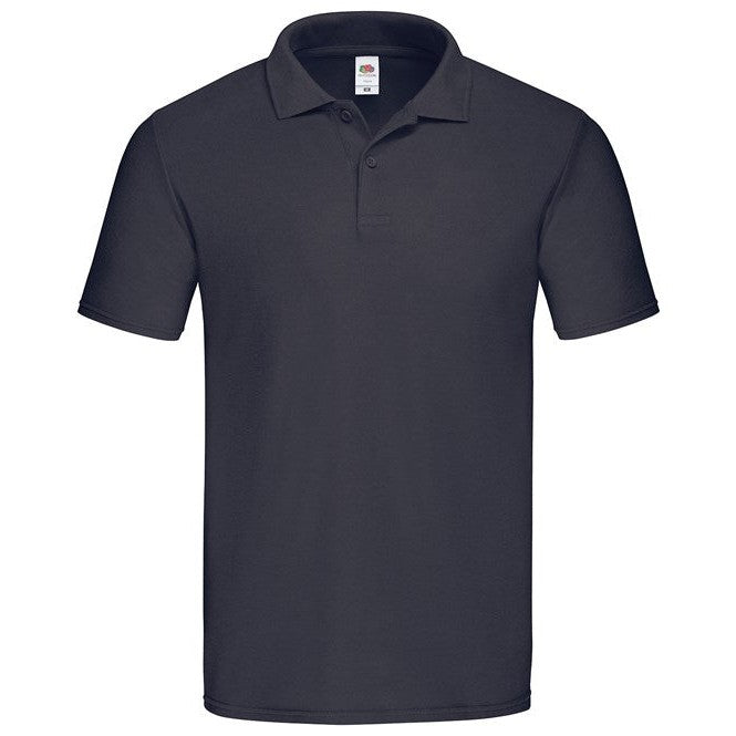 Fruit Of The Loom Original Polo Shirt 100% Cotton Classic Fit Short Sleeve