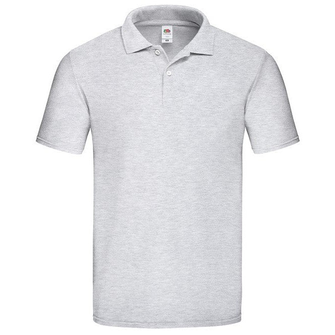 Fruit Of The Loom Original Polo Shirt 100% Cotton Classic Fit Short Sleeve