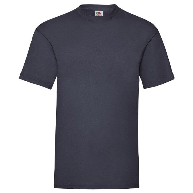 Fruit Of The Loom Valueweight T-Shirt Deep Navy Crew Neck Cotton Classic Fit