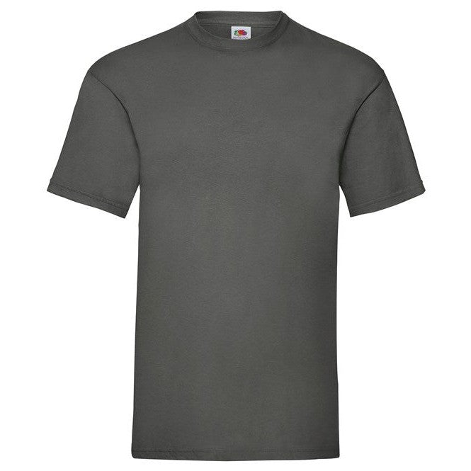Fruit Of The Loom Valueweight T-Shirt Light Graphite Crew Neck Cotton Classic