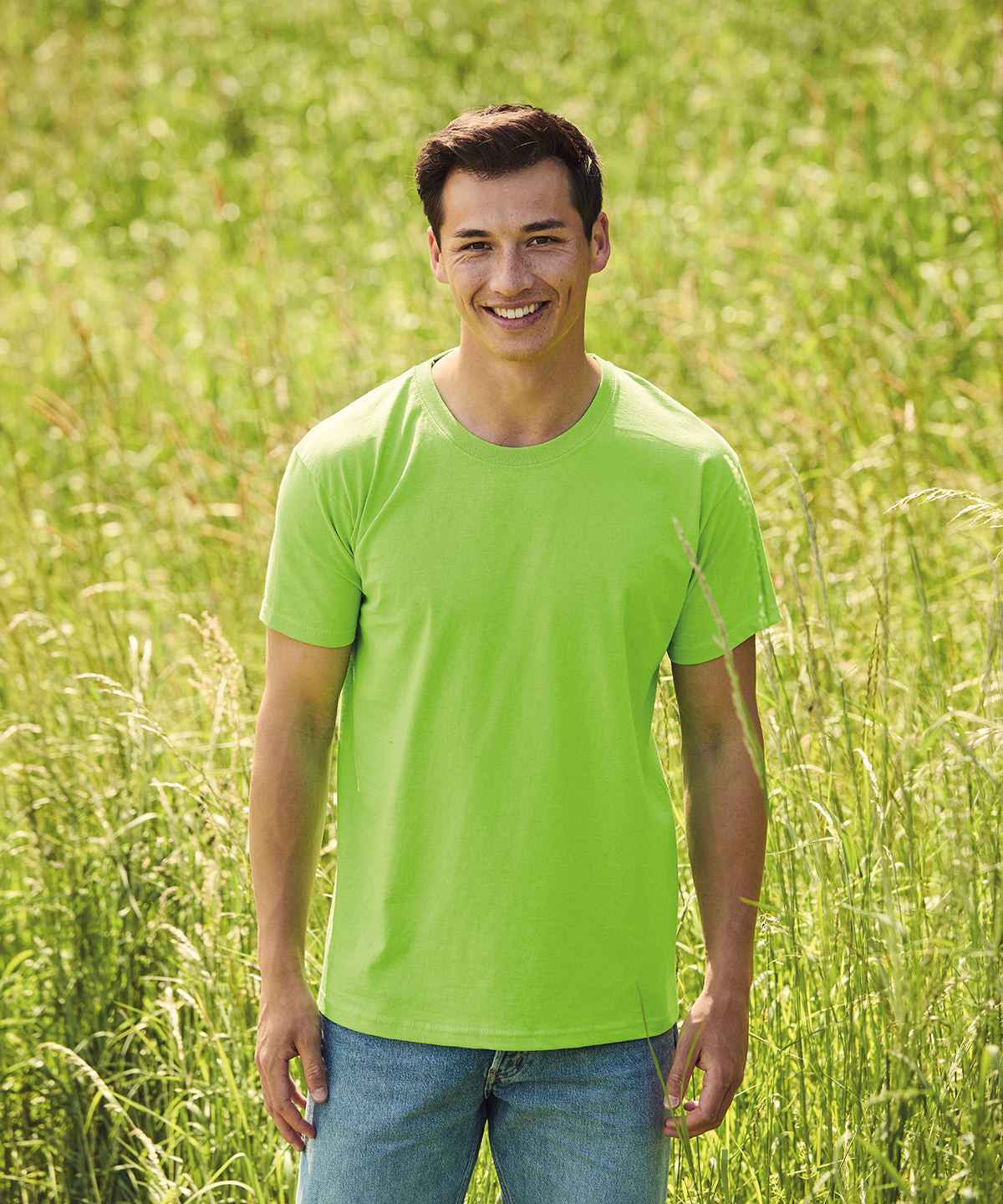Fruit Of The Loom Valueweight T-Shirt Black Crew Neck 100% Cotton Classic Fit