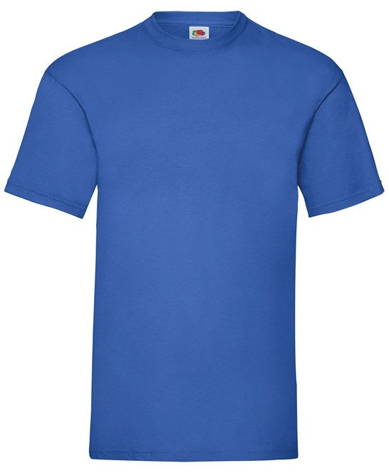 Fruit Of The Loom Valueweight T-Shirt Royal Blue Crew Neck Cotton Classic Fit