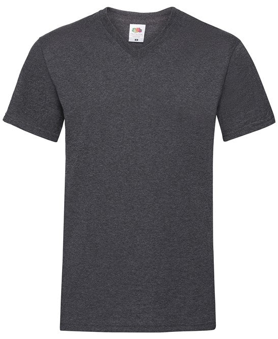 Fruit Of The Loom Valueweight V-Neck T-Shirt 100% Cotton Classic Fit