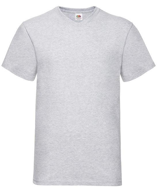 Fruit Of The Loom Valueweight V-Neck T-Shirt 100% Cotton Classic Fit