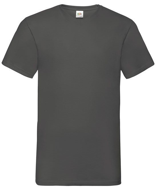Fruit Of The Loom Valueweight V-Neck T-Shirt 100% Cotton Classic Fit