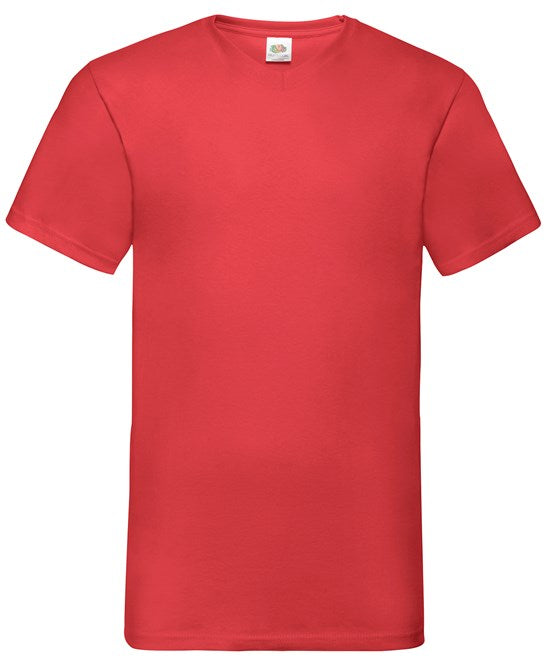 Fruit Of The Loom Valueweight V-Neck T-Shirt 100% Cotton Classic Fit