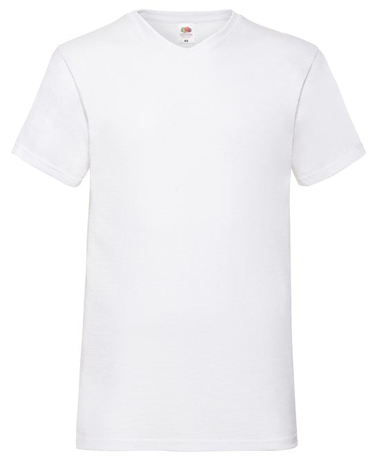 Fruit Of The Loom Valueweight V-Neck T-Shirt 100% Cotton Classic Fit