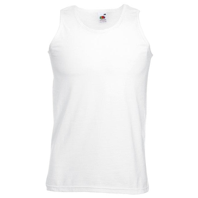 Fruit Of The Loom Valueweight Athletic Vest 100% Cotton Classic Fit S-5XL