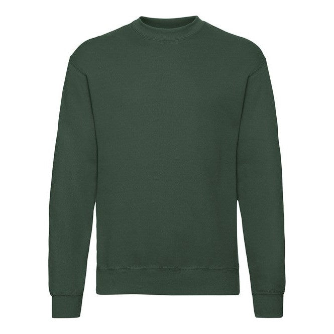 Fruit Of The Loom Classic 80/20 Set-In Sweatshirt Bottle Green Size S-5XL