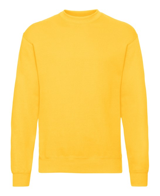 Fruit Of The Loom Classic 80/20 Set-In Sweatshirt Sunflower Size S-5XL