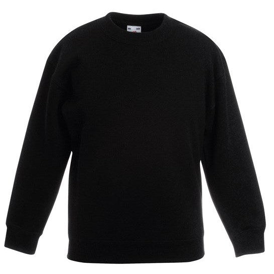 Fruit Of The Loom Kids Classic Sweatshirt 100% Cotton Comfortable Fit