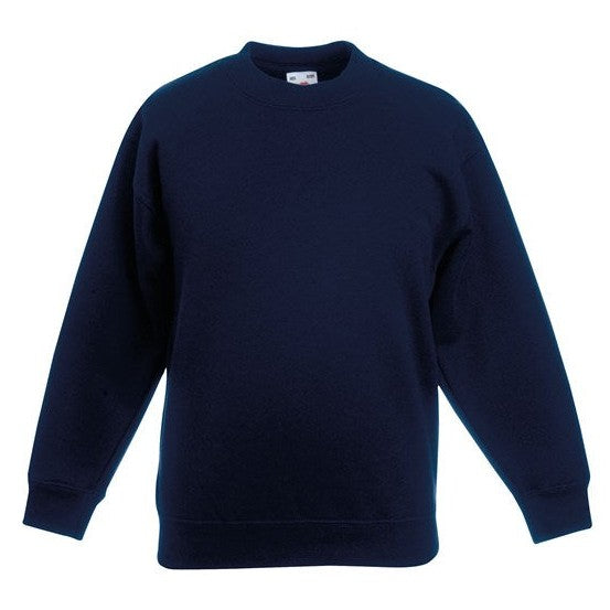 Fruit Of The Loom Kids Classic Sweatshirt 100% Cotton Comfortable Fit