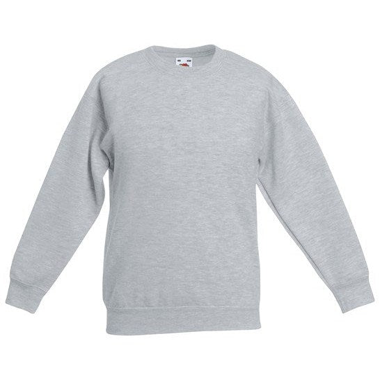 Fruit Of The Loom Kids Classic Sweatshirt 100% Cotton Comfortable Fit