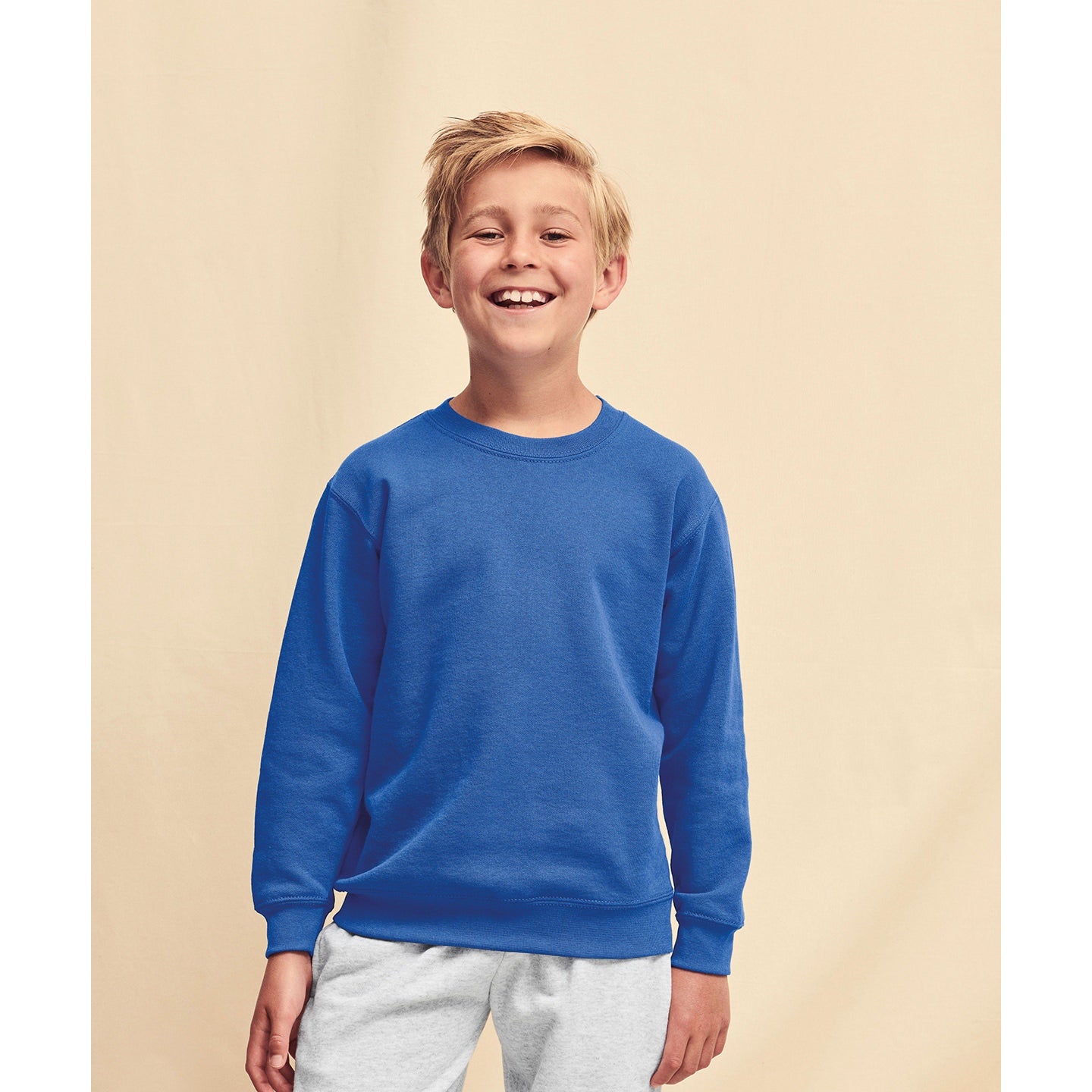 Fruit Of The Loom Kids Classic Sweatshirt 100% Cotton Comfortable Fit