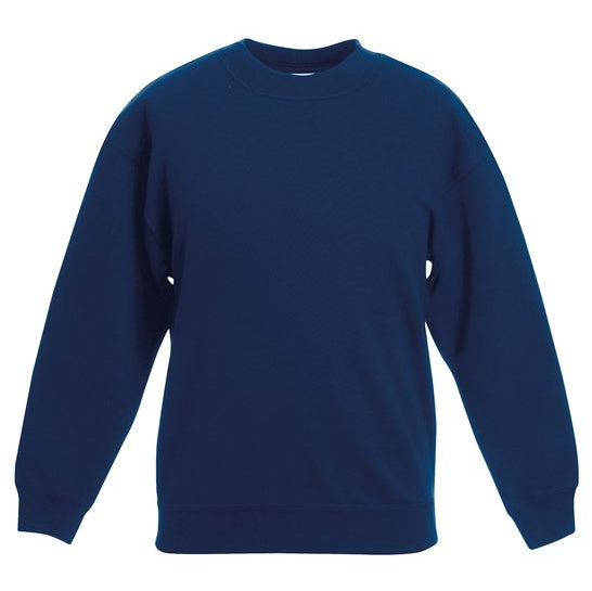 Fruit Of The Loom Kids Classic Sweatshirt 100% Cotton Comfortable Fit