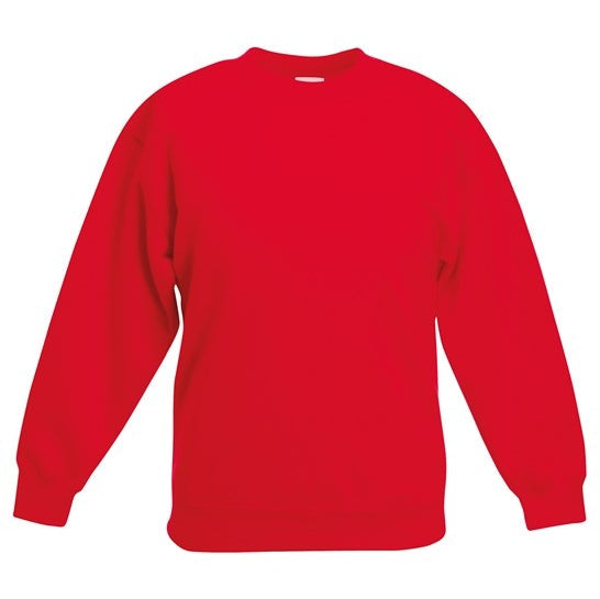 Fruit Of The Loom Kids Classic Sweatshirt 100% Cotton Comfortable Fit