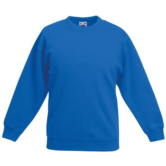 Fruit Of The Loom Kids Classic Sweatshirt 100% Cotton Comfortable Fit