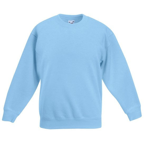 Fruit Of The Loom Kids Classic Sweatshirt 100% Cotton Comfortable Fit