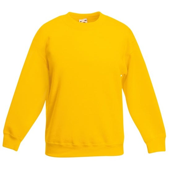 Fruit Of The Loom Kids Classic Sweatshirt 100% Cotton Comfortable Fit