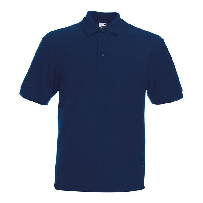 Fruit Of The Loom Heavyweight 65/35 Polo Shirt 3-Button Placket Various Sizes