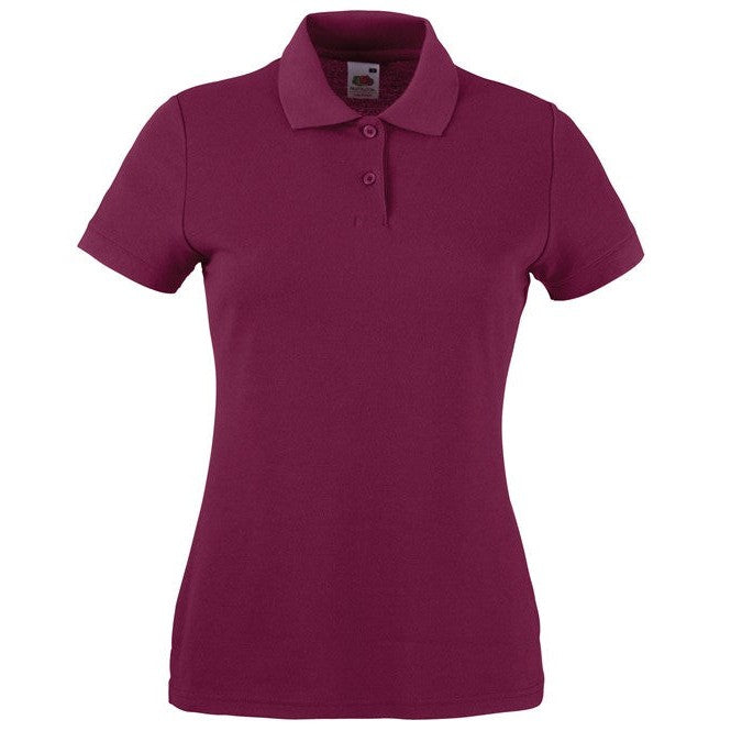 Fruit Of The Loom Women's 65/35 Polo Shirt Easy-Care 60Â°C Wash Feminine Fit