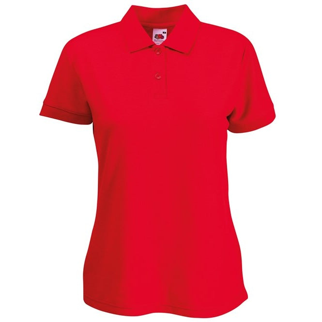 Fruit Of The Loom Women's 65/35 Polo Shirt Easy-Care 60Â°C Wash Feminine Fit