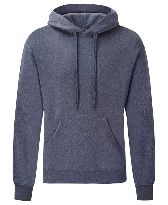 Fruit Of The Loom Classic Hooded Sweatshirt 80/20 Heather Navy Size S-5XL