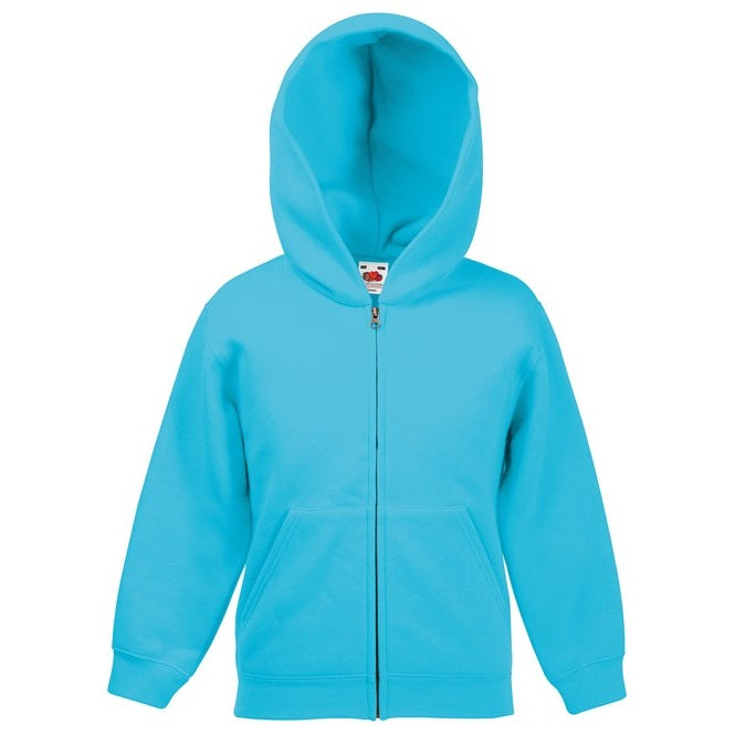 Fruit Of The Loom Kids Classic Hooded Sweatshirt Jacket with Pockets 5-15 Years
