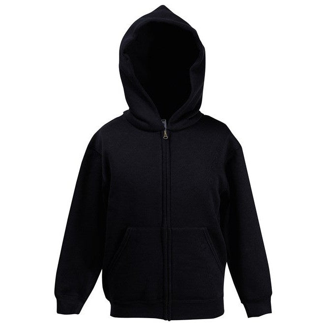 Fruit Of The Loom Kids Classic Hooded Sweatshirt Jacket with Pockets 5-15 Years