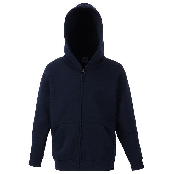 Fruit Of The Loom Kids Classic Hooded Sweatshirt Jacket with Pockets 5-15 Years