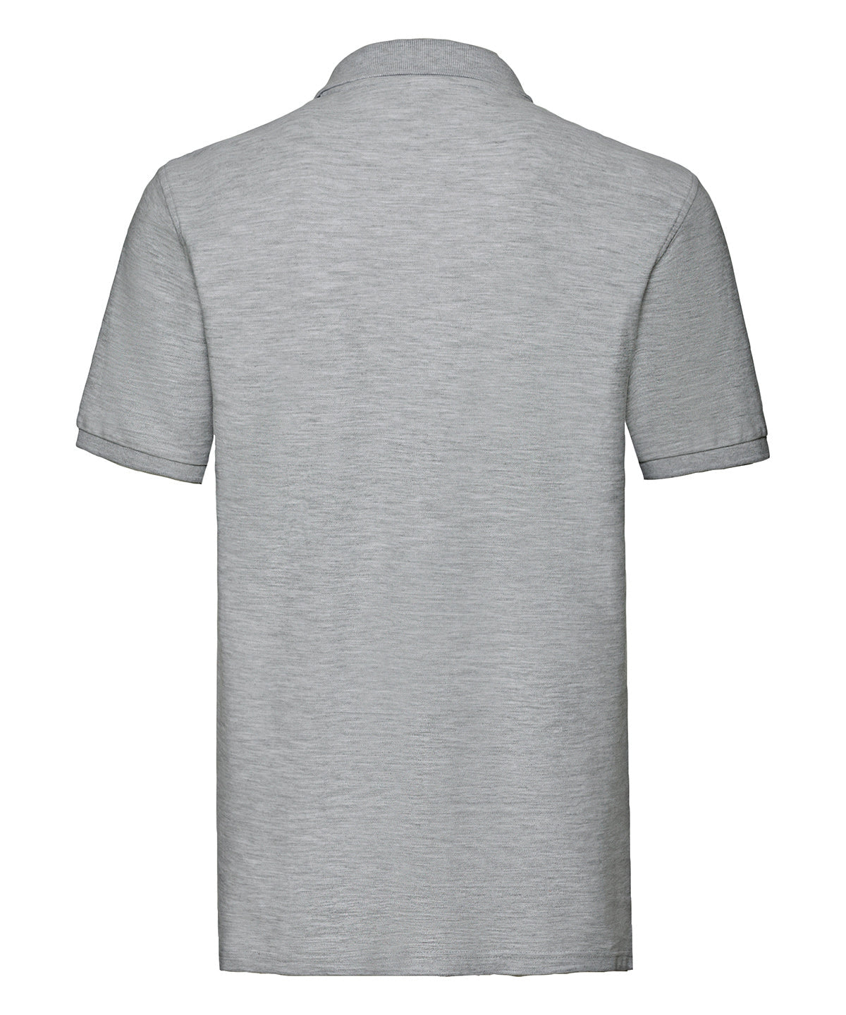 Fruit Of The Loom Premium Polo Shirt Athletic Heather Cotton 3-Button Placket