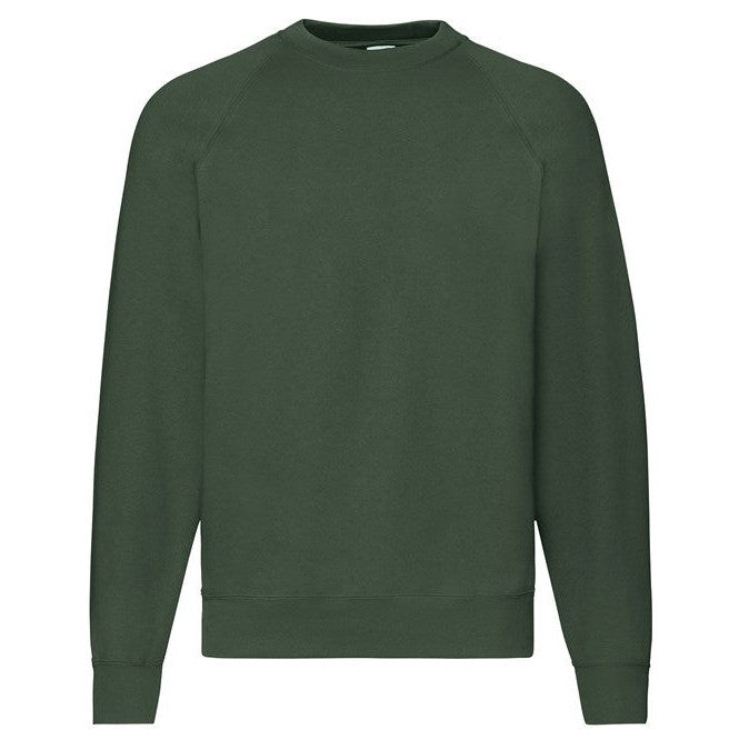 Fruit Of The Loom Classic Raglan Sweatshirt 80/20 Cotton Polyester Various Sizes