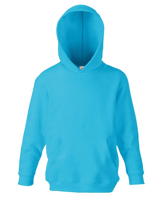 Fruit Of The Loom Kids Classic Hooded Sweatshirt Double Hood Kangaroo Pocket