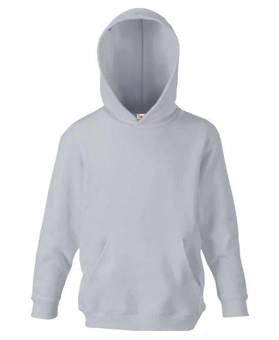 Fruit Of The Loom Kids Classic Hooded Sweatshirt Double Hood Kangaroo Pocket