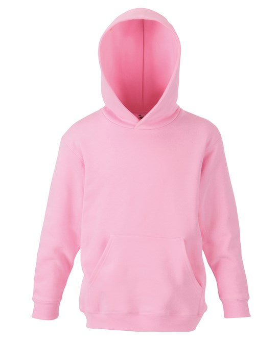 Fruit Of The Loom Kids Classic Hooded Sweatshirt Double Hood Kangaroo Pocket
