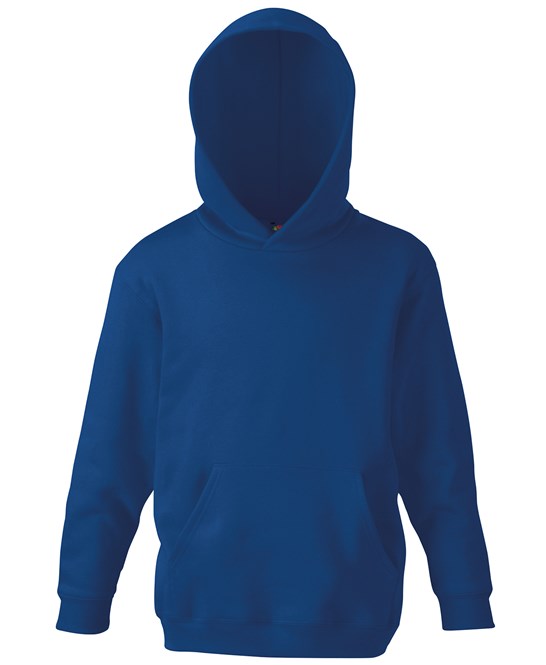 Fruit Of The Loom Kids Classic Hooded Sweatshirt Double Hood Kangaroo Pocket