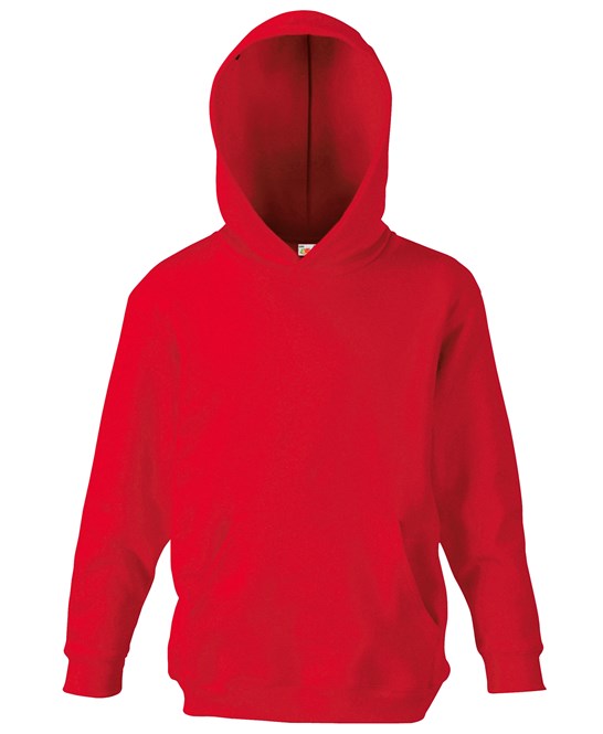 Fruit Of The Loom Kids Classic Hooded Sweatshirt Double Hood Kangaroo Pocket