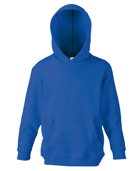 Fruit Of The Loom Kids Classic Hooded Sweatshirt Double Hood Kangaroo Pocket